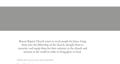 Desktop Screenshot of bereanbaptchurch.org