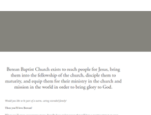 Tablet Screenshot of bereanbaptchurch.org